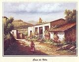 Casa de Villa, Hispanic Culture Art Poster Print by Jonnie Chardonn, 10x8