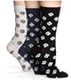 Hot Sox Women's Soccer Trouser Sock, Black, White, Denim, 3-Pack