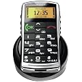 Emporia Talk Premium Set  Gro�tastenhandy mit Chromrand, Tischladestation schwarz