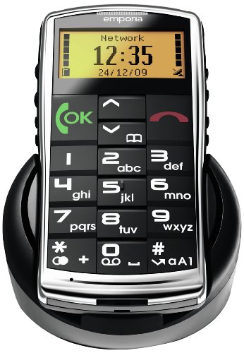 Emporia Talk Premium Set  Gro&szlig;tastenhandy mit Chromrand, Tischladestation schwarz Preisvergleich