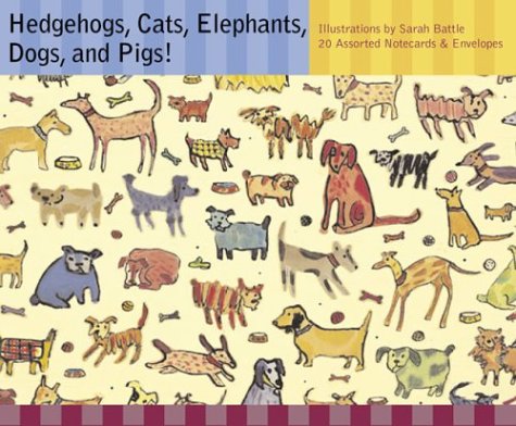 Deluxe Notecards: Hedgehogs, Cats, Elephants, Dogs, and Pigs (Deluxe Notecards)