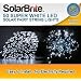 Solar Brite 50 LED Super Bright White Solar Fairy String Lights, choice of light effect. Ideal for Trees, Camping, Tents, Garden Parties & More
