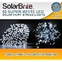 Solar Brite 50 LED Super Bright White Solar Fairy String Lights, choice of light effect. Ideal for Trees, Camping, Tents, Garden Parties & More