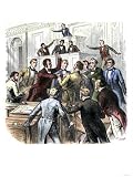 A Fight Between Us Congressmen Who Disagree, Early 1800s Giclee Poster Print, 24x32