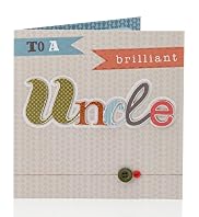 Classic 3D Text Uncle Birthday Card