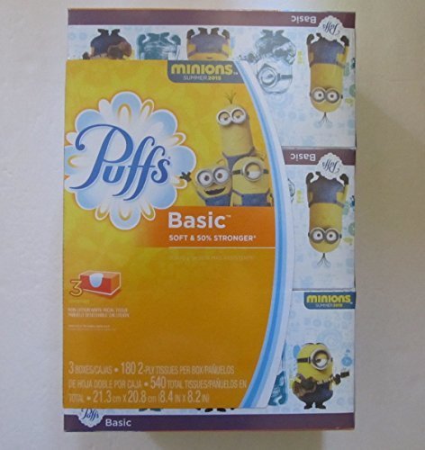 Minions Puffs Basic Facial Tissue 3pk