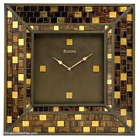 Bulova 22 Alsace Metal Mosaic D�cor Wall Clock - C4105 by Bulova