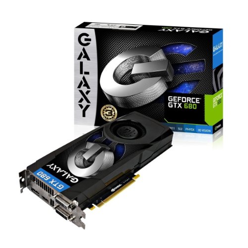 Galaxy GeForce GTX 680 2 GB GDDR5 PCI Express 3.0 DVI/DVI/DP/HDMI SLI Ready Graphic Card (68NPH6DV5ZGV) On Sale