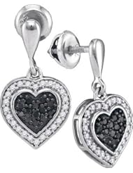 0.50CTW BLACK DIAMOND MICRO-PAVE EARRING