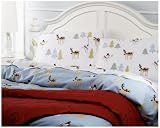 Pike Street 135-Gram Printed Flannel Full/Queen Duvet Cover, Winter Wonderland