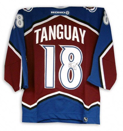 Alex Tanguay Autographed Jersey | Details: Colorado Avalanche, Burgundy