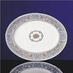 Florentine Turquoise Oval Platter by Wedgewood