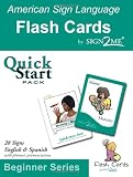 Sign2Me - ASL Flashcards: Beginners Series - Quick Start Pack (Incl. ASL + English + Spanish) (American Sign Language) (Spanish Edition)
