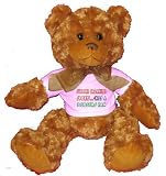 Support Organized Sports Kiss A DODGERS Fan Plush Teddy Bear with WHITE T-Shirt