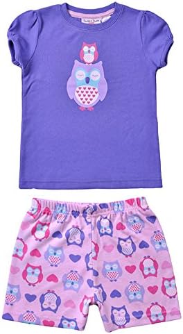 Camii Mia Kids Cartoon 2 Piece Pajama Sets (5 (115cm), Blue)