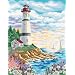 Dimensions Needlecrafts Paintworks Paint By Number, Lighthouse At Sunrise