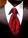Red Tuxedo Tie-Banded "Solid Fusion" Shar-Pei Cravat