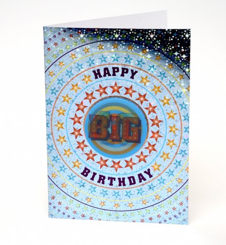 Lenticular Badge 40th Birthday Card