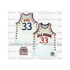 Buy 1981 - 1982 Larry Bird East All Stars Throwback Jersey from Mitchell and Ness