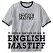 T-Shirt Ringer Heather Gray  Proud Parent Of English Mastiff  Dog