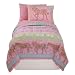 Girls Pink Pony Horse Reversible Comforter Set