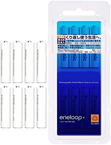 8pcs Eneloop BK-4MCC/8C AAA 800mAh Rechargeable Battery