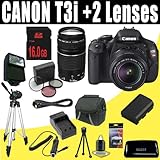 Canon EOS Rebel T3i 18 MP CMOS Digital SLR Camera with EF-S 18-55mm f/3.5-5 ....