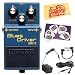 Boss BD-2 Blues Driver Guitar Effects Pedal Bundle with AC Adapter, 10-Foot Instrument Cable, Patch Cable, Pick Card, and Polishing Cloth