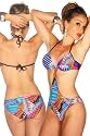 LH Dessous -12025 (mixed color) Größe M. - Sexy Monokini mit gepolsterten Schalen und Bügel für schönen Push-up-Effekt. Wird im Nacken und Rücken variabel gebunden und mit Hygienesiegel gelifert.