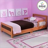 KidKraft Slatted Honey Toddler Bed 86923