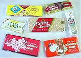 Greek Candy Gift Pack - Chocolate, Sesame Bar, Nougat, Gum, & Jordan Almonds