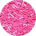 Pink Cake Decorations - PINK JIMMIES EDIBLE Candy Confetti Sprinkles for Cakes, Cupcakes & Cookies