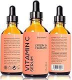 2 oz Vitamin C Serum - Facelift in a Bottle #1 - 100% Vegan Anti Aging Facial Serum - SEE RESULTS OR MONEY-BACK - Big 2 ounce (Twice the Size) with the Same Premium Ingredients.