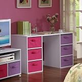 4D Concepts Girl's Student Desk, White