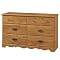 Kids Country Pine 6-Drawer Dresser