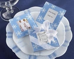 "Snowfall" Exquisite Glass Photo Coasters - Baby Shower Gifts & Wedding Favors