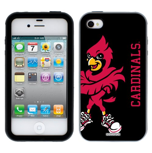 University of Louisville - Mascot Full design on a Black-Black iPhone 4 / 4S Guardian Case by Coveroo