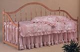 Oak Finished Camel Back Daybed And Trundle