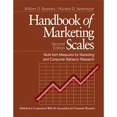 Handbook of Marketing Scales: Multi-Item Measures for Marketing and Consumer Behavior Research: Multi-item Measures for Marketing and Consumer Behavior Research (Association for Consumer Research)