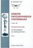 Livres Ostéopathie - Lésions ostéopathiques vertébrales