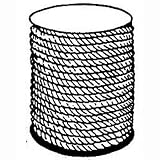 Buccaneer Rope Co. White Twisted Nylon On Reels 3/8x300