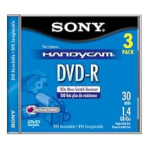 Sony 8-cm. DVD-R-Camera - 3-pk.