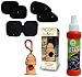 Auto Pearl - Combo Of - Chipkoo Sun Shade Curtain Black Set of 4+1 , Dash Board Polish Red And 8ml Car/Home/Office Hanging Air Freshener RS.937.00