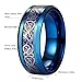 King Will 8mm Sliver Dragon Scale Tungsten Carbide Ring Purple Carbon Fibre Inlay Wedding Ring Comfort Fit 10