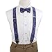 EFCB.01 Various Paisley Microfiber Y-Back Suspender With Match Bowtie By Epoint