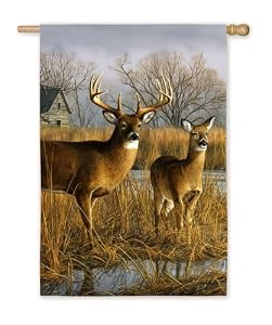 Our Side of the River Silk Reflections Regular Size Flag