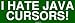 All Products : I HATE JAVA CURSORS! Large Bumper Sticker