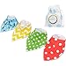 Simply Koala Trendy Baby Bandana Bibs Gift Set, Ultra Absorbent Organic Cotton with Cozy Fleece Backing for Boy or Girl, 4 Piece