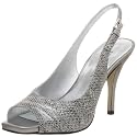 AK Anne Klein Women's Amber Peep Toe Slingback
