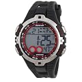 Timex Lap Timer Sportchronographen - Reloj digital de caballero de cuarzo con correa de goma negra (luz, alarma, cuenta vueltas, cron�metro) - sumergible a 50 metros